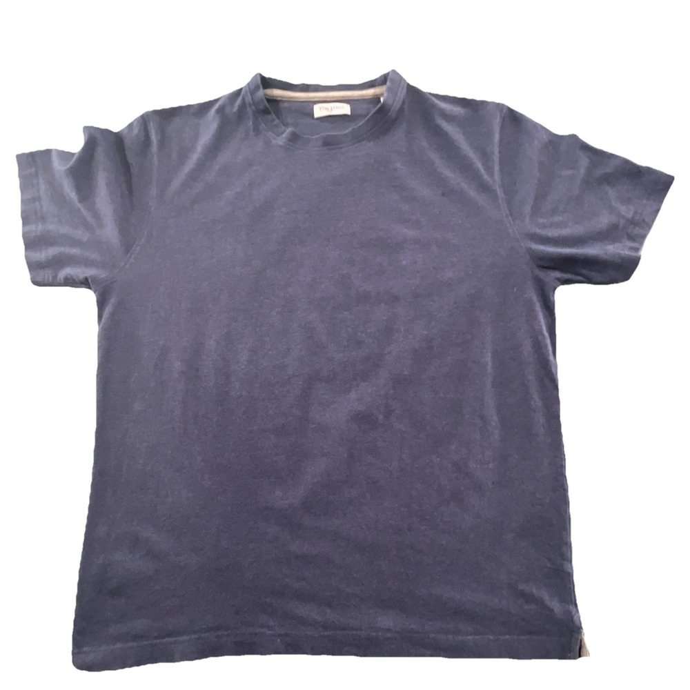 Tom James Navy Blue Jersey Crew Neck Men's Short Sleeve T-Shirt Size S